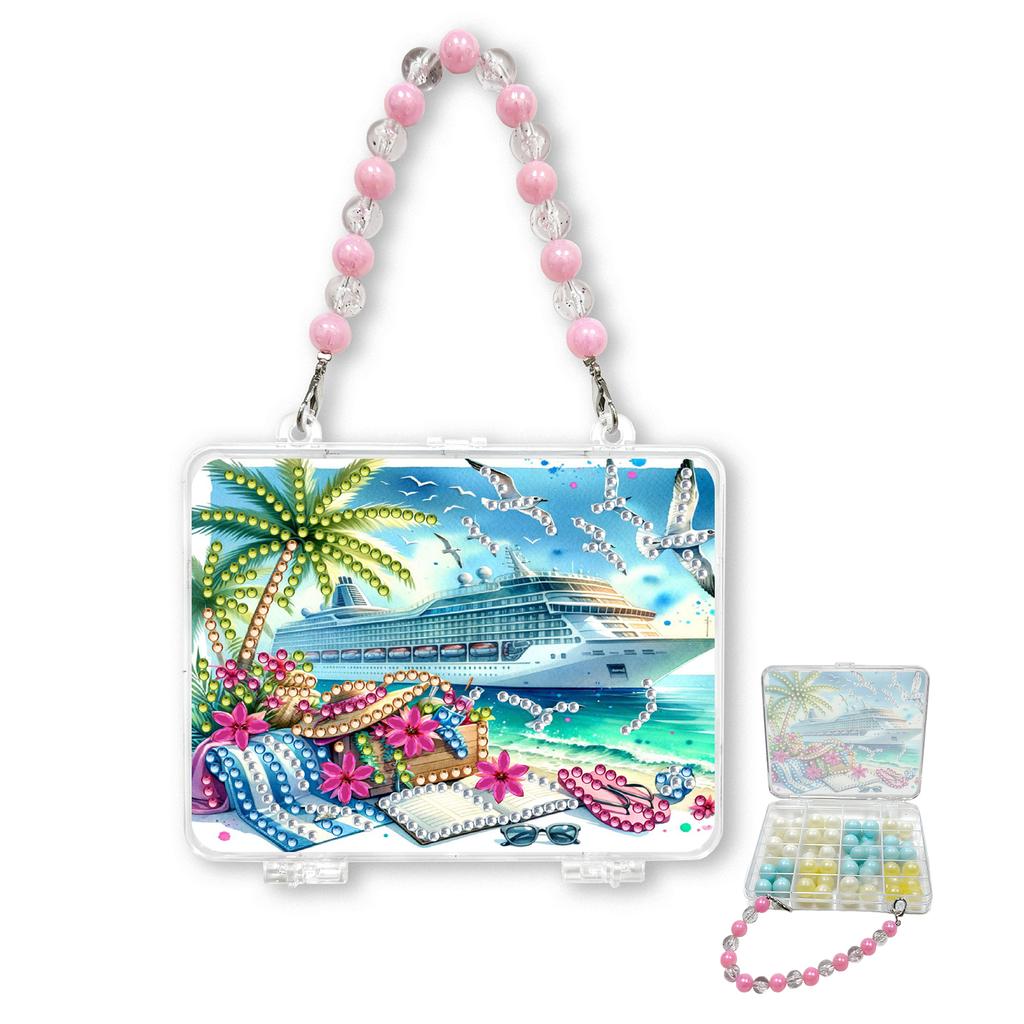 DIY Diamantmalerei Perlen Aufbewahrungsbox Große Kapazität Diamanten Plateau Aufbewahrungskoffer Perlenflaschen Aufbewahrung Handtasche Perlen Organizer