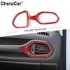 2X Red Side Console Air Vent Outlet Trim Cover Fits For 2016- Jeep Renegade