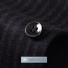 Futing Men's Striped Fleece-Lined Business Shirt with Silk and Wool Blend