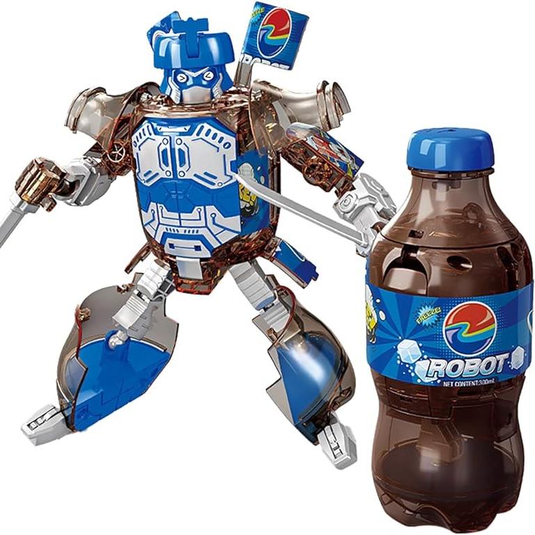 Transforming Robot Toys Beverage Bottles Deformation Robot Toys for Kids Gift Birthday Christmas Choice for Boyfriend
