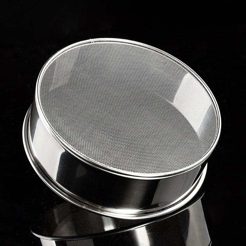 1pc 40/60 Mesh Kitchen Ultrafine Mesh Flour Sifter Professional Round Sieve Stainless Steel Sugar Sieve Cake Baking Strainer