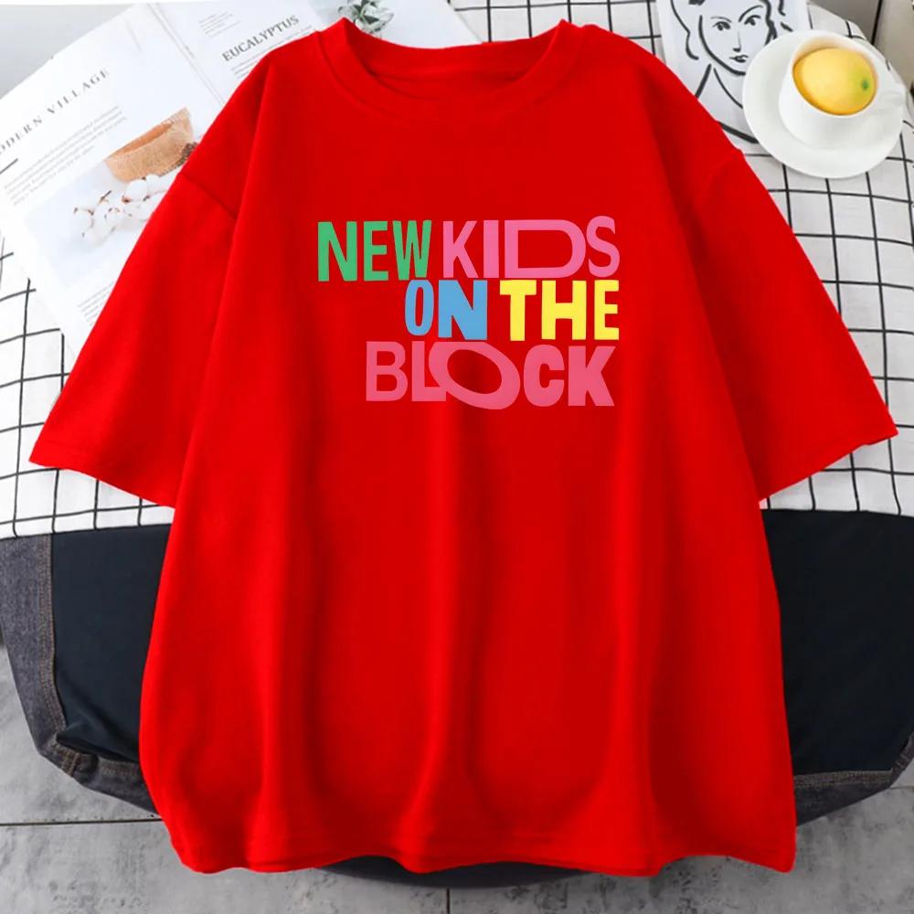 

NKOTB New Kids on The Block Tshirts Pop Music Band Printing Teeshirt Women Unisex Summer Cotton Tshirts High Quality Soft Tee Top S