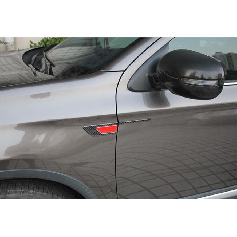 Real Carbon Fiber Fender Vent Outlet Trim For Mitsubishi Outlander Sport 11-2023