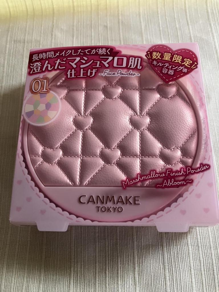 [Limited Quantity] Canmake Marshmallow Finish Powder ~Abloom~/01 Quilted Container