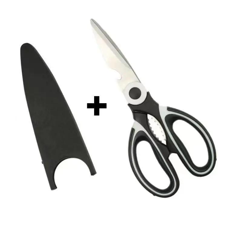 Sharp Kitchen Shears Kitchen Scissors with Cover Heavy Duty Stainless Steel Multipurpose Scissors for Chicken Poultry Fish Meat