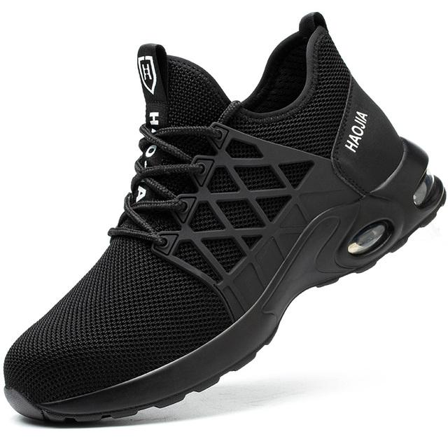 

Новые рабочие кроссовки, мужские защитные ботинки, рабочая обувь, неразрушимые ботинки со стальным носком, водонепроницаемая, противопрокольная рабочая обувь для мужчин Size 46(foot 28cm)