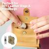 8 Sets Pruim Magnetische Drukknopen Metaal Opnaaibare Sluitingen voor Doe-het-zelf Handtas, Portemonnee, Portemonneetje, Knutselwerk, Leren Tas – 4 Kleuren