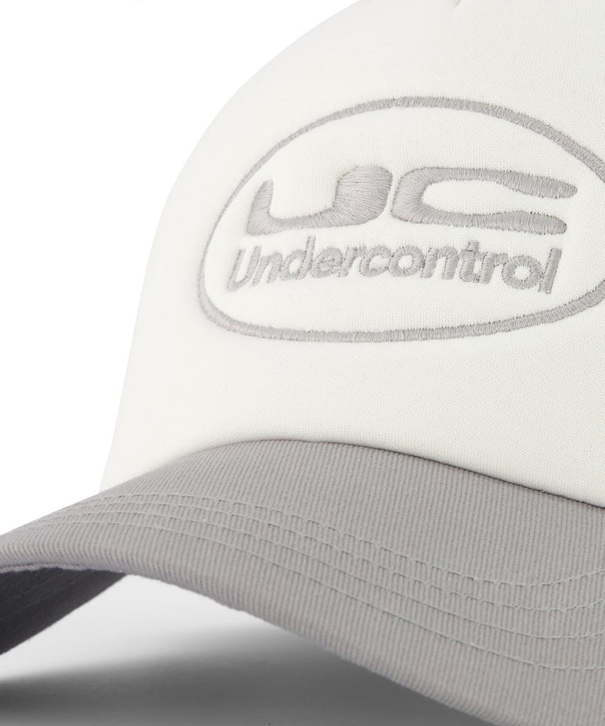 Eondeokeonteulol Summer Mesh Sunblock Logo Color Block Ball Cap Unisex Baseball Cap Uc Circle / Mesh Trucker B B / P Grey
