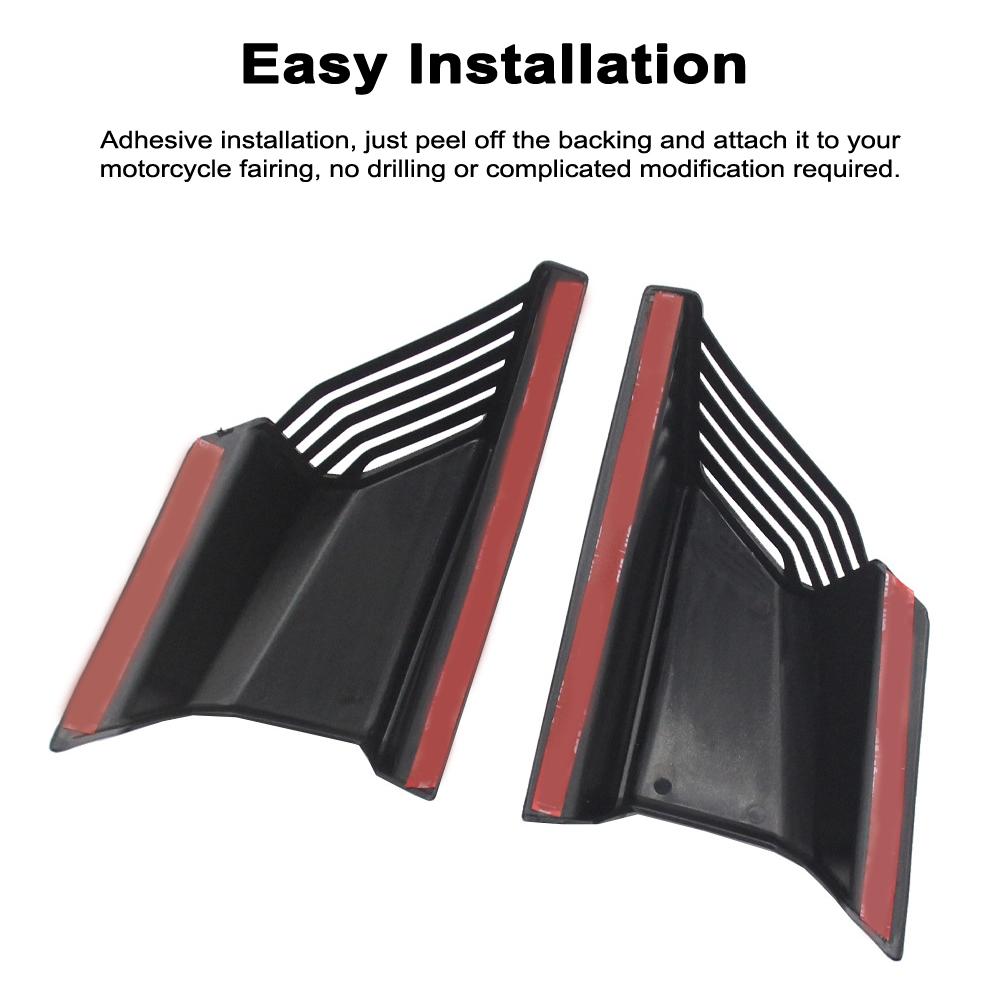 Motorcycle Winglet Aerodynamic Wing Kit Motorbike Side Spoiler Universal Modified Accessories Replacement for ADV150