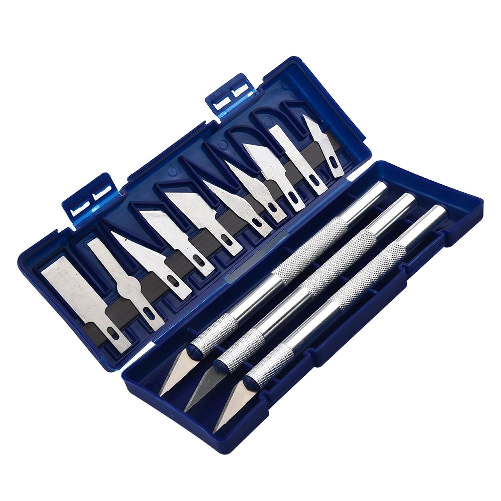 13PCS Precision Cutter Set Exacto/Hand Carving Tool Arts & Craft Hobby Kit.