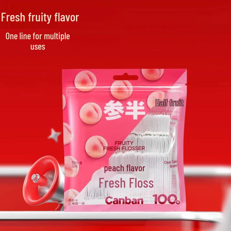 Peach Flavored Dental Floss
