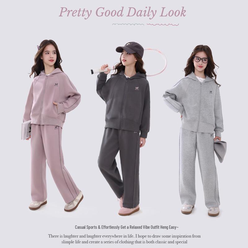 Disney Girls' Spring Autumn Tracksuit Set