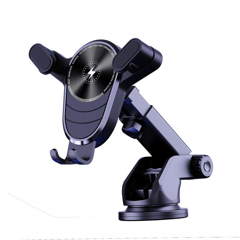 Samochodowy uchwyt na telefon grawitacyjny transgraniczny: Uniwersalny uchwyt 15W do nawigacji na kratkę wentylacyjną.