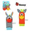 Sozzy Baby Animal Rattle Plush Socks – Early Education Toy for 0-12 Months