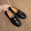 Platform College Style One-pedal Lazy Loafers Women's 2026 Spring British Jk Small Leather Shoes Versatile Single Shoes