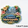 Singapore Fridge Magnets Gardens By the Bay Travel Souvenirs Merlion Sand Hotel Fridge Stickers Home Decor Birthday Gifts
