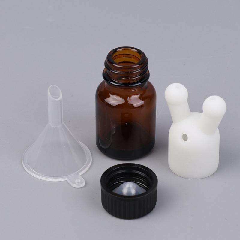 Portable Leakproof Essential Oil Inhaler Cap Small Perfumes Inhaler Dispenser Lids Funnel Set for Women and Men