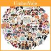 100pcs Anime Japonês Haikyuu!! Adesivos de Grafite com Designs Impermeáveis e Coloridos