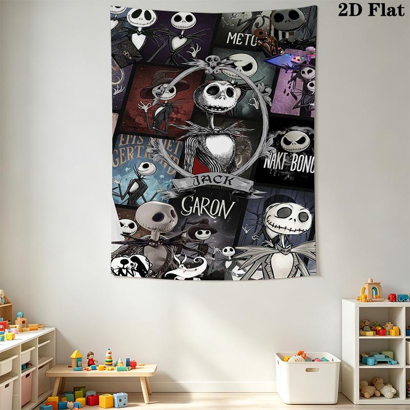 Nightmare Before Emma'S Adventure Tapestry Background Cloth Fashion Print Background Cloth Wall Decoration Christmas Gift