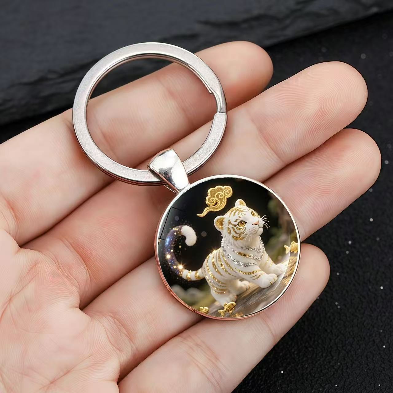

Stainless Steel Keychain One Size