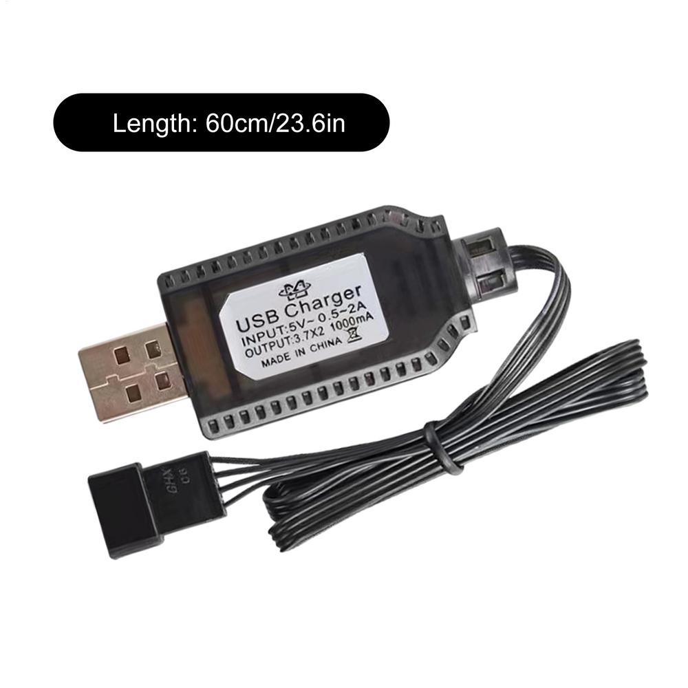 USB Lithium Battery Charger 7.4V 1000mA Fast Charging Cable RC Airplane Lithium Battery SM-2P SM-3P SM-4P Drone Battery Charge
