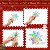Christmas Snowflake Decor 6Pcs 3D Paper Snowflake Hanging Ornaments for Christmas Tree Winter Wonderland New Year Home Decor