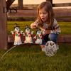 Sturdy Garden Stakes for Halloween Cute Ghost Yard Stake, Waterproof Resin & Rustproof Metal Lawn Stake Decoration, Adjustable Detachable Kid Friendly