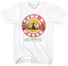 Guns N Roses L.A. 1989 Roses Logo Mens T Shirt Music Classic Band Tee White