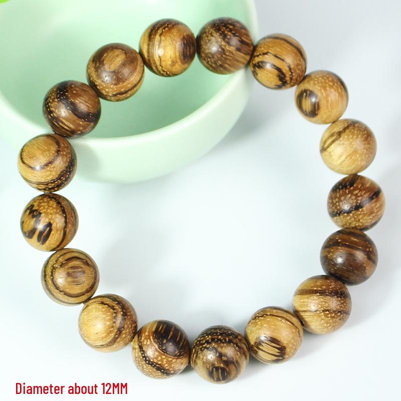 Vietnam Agarwood Bracelet: White Sand Prayer Beads - Unisex Jewelry with Natural Texture, Perfect for Couples