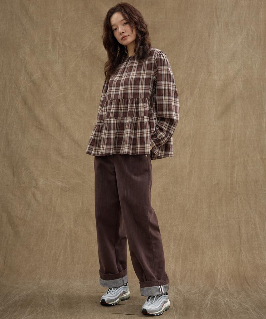 MANAVIS7 Urban Banding Pants [Brown]