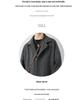 Men's Corduroy Wool Coat - Mid-Length, Loose Fit, Spring/Autumn, Hong Kong & Korean Style