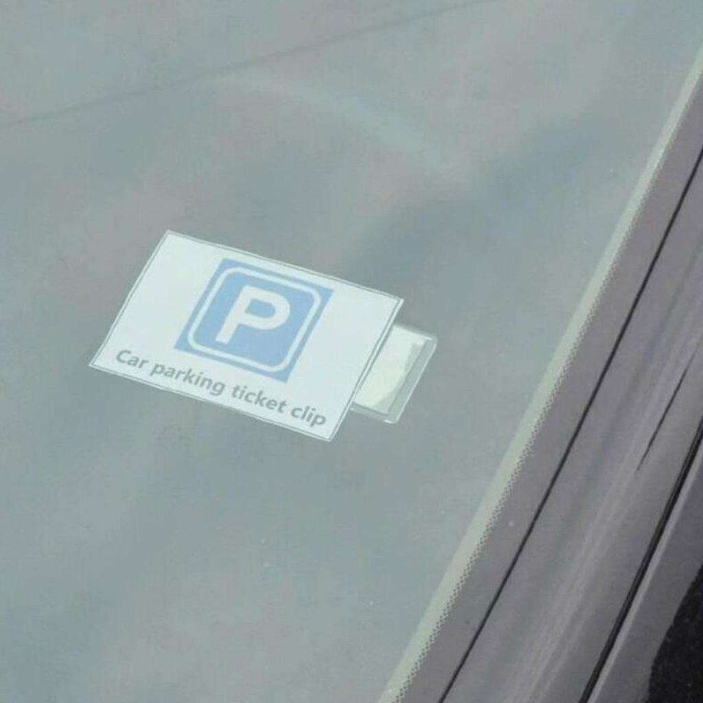 Parking Lot Ticket Holder, Car Window Ticket Holder | Parking Permit Ticket Holder, Transparent