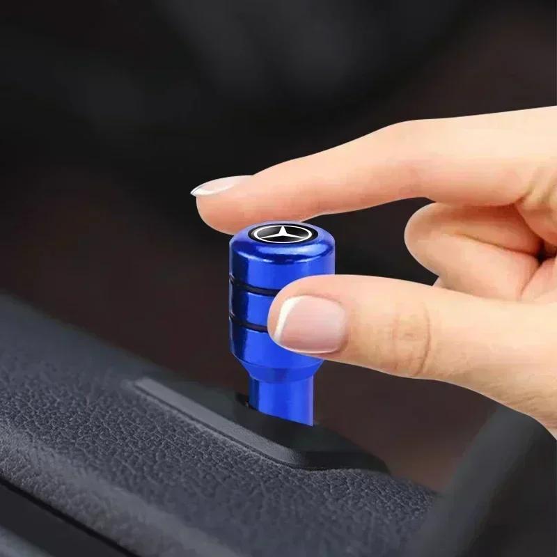 Car Interior Aluminum Alloy Door Pin Lock Knob Lift Covers Lifting For Mercedes Benz A C E Class GLE GLB GLC W205 W212 W213 X253 yyy1