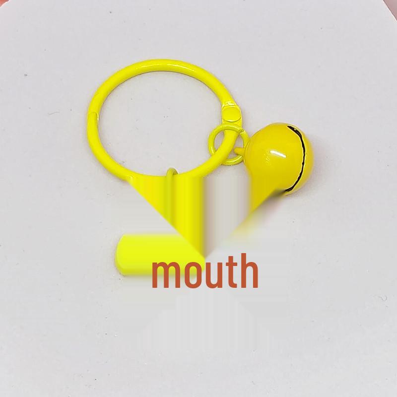 Colorful Floral Bell Keychain Ring - Chic Handbag Pendant & Small Gift for Women