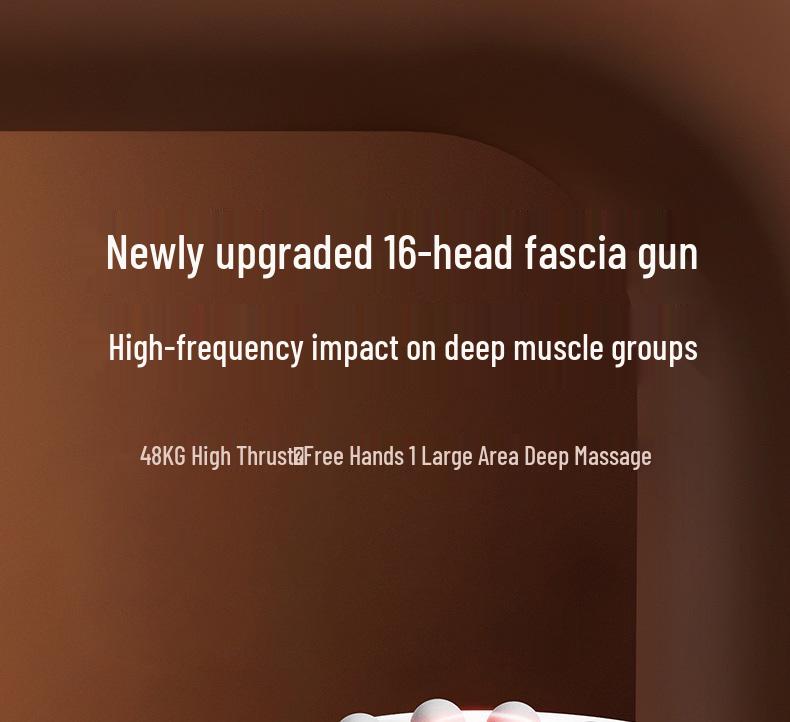 Professional Grade Muscle Massage Gun: 16 Heads for Deep Relaxation and Fitness