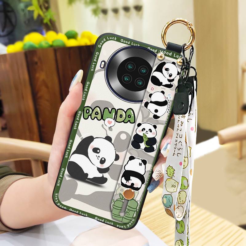 Dirt-resistant Cartoon Phone Case For Cubot Note20 Phone Holder Wristband Waterproof Panda Soft case Anti-dust Cute Ring