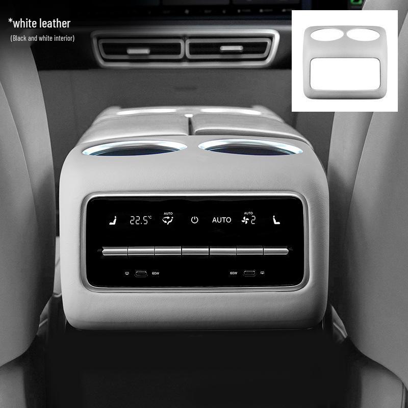 Ideal L8 Original Car Leather Interior Accessories: Central Control Panel, Armrest Box Cover – Same Color Modification.