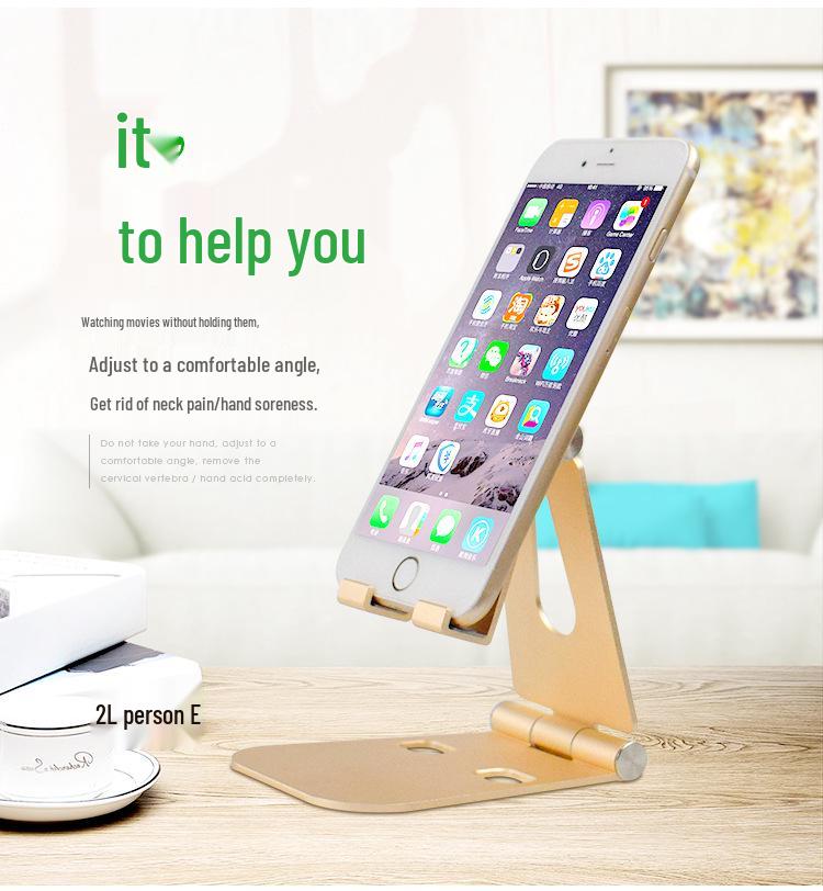 Portable Aluminum Alloy Desktop Tablet & Phone Stand