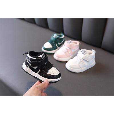 Sports Shoes, Unisex Children's Skateboard Shoes, Winter Cotton Shoes, Korean Style Baby Shoes for Boys and Girls, Soft-Soled Walking Shoes.