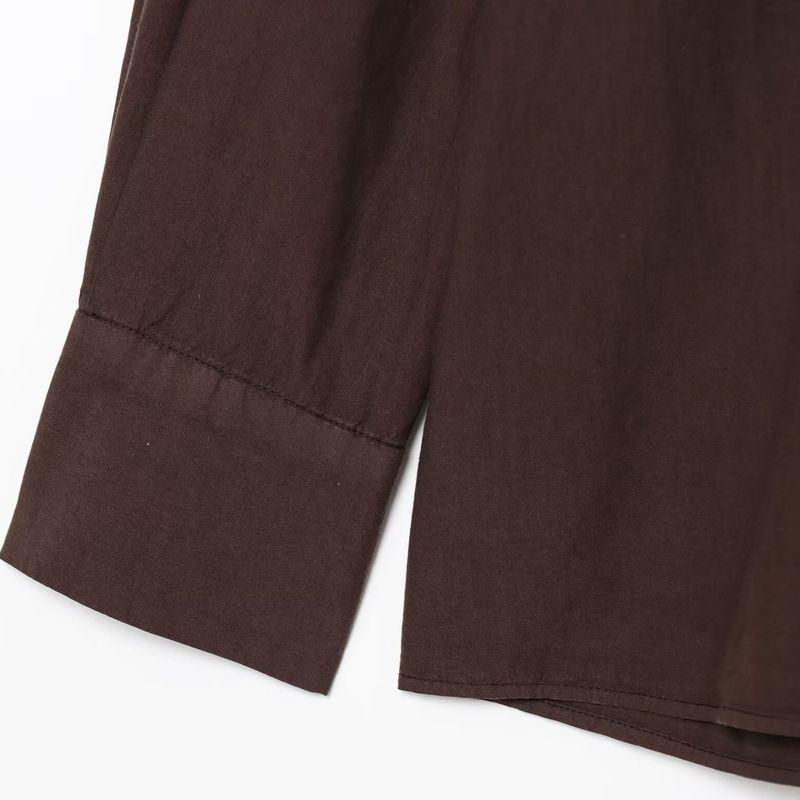 Kaslead New Arrival Women's Fashion Air Outlet Pocket Decoration Poplin Shirt Casual Pants 2183064 2183065