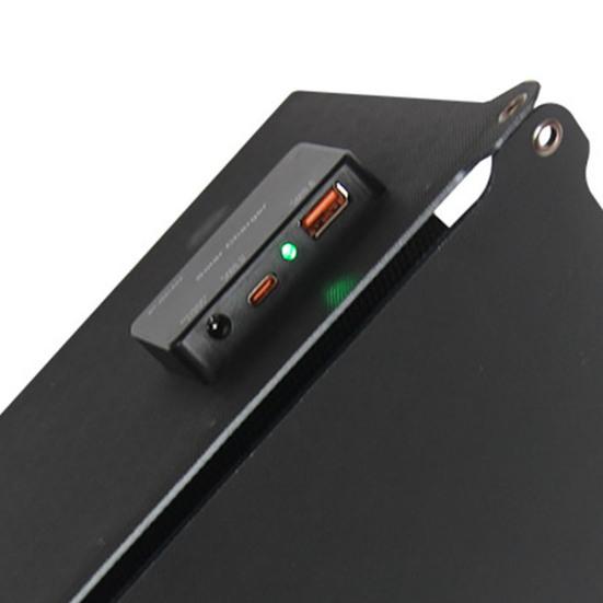 Solar Panel Portable Phone Charger 21W High-Efficiency Output Overvoltage Protection Foldable Single Crystal Silicon Solar Panel Charger