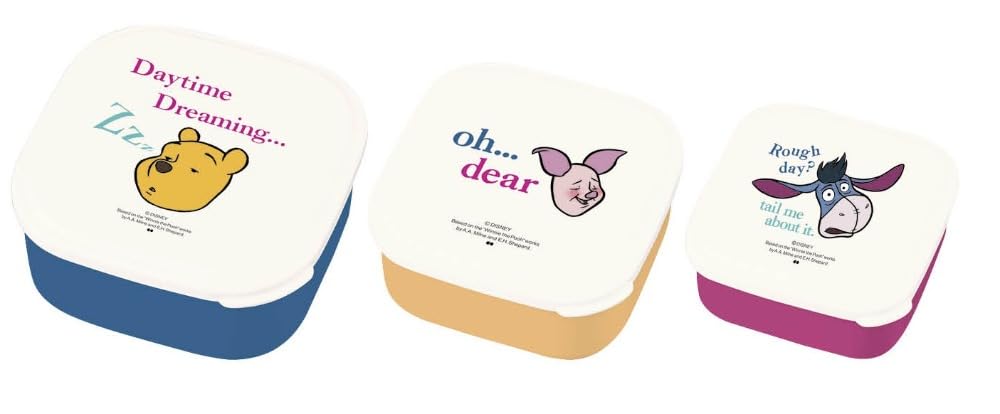 

Onishi Ken Seihan Disney Winnie the Pooh Sticker Lunch Box Lunch Series Funny Set, Faces, 3-Piece Set, DIL-1502