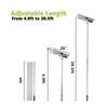 Snow Roof Rake Adjustable Length Snow Rake for House Roof Aluminum Snow Removal Rake with Wheel Easy Removal Ice Debris