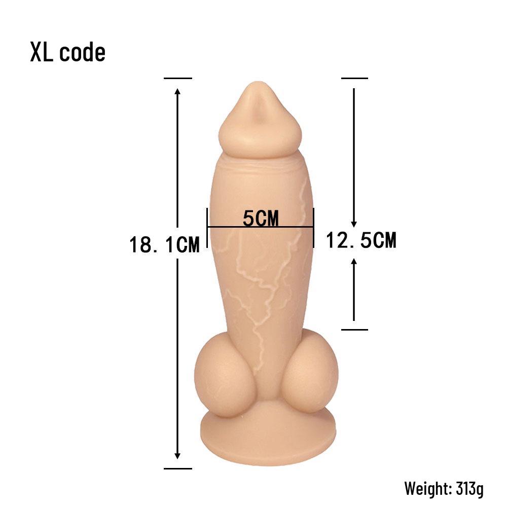 Realistic Female Puppy Penis Masturbator - Soft Anal Plug Alternative for Adults