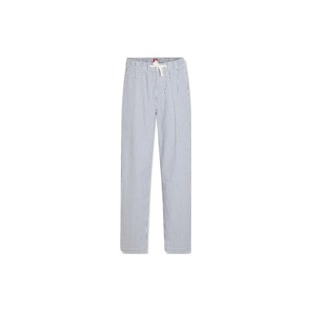 

Levis Цветной блок в полоску Удобные брюки прямого кроя Повседневные мужские брюки Синий Белый A7362-0003 S