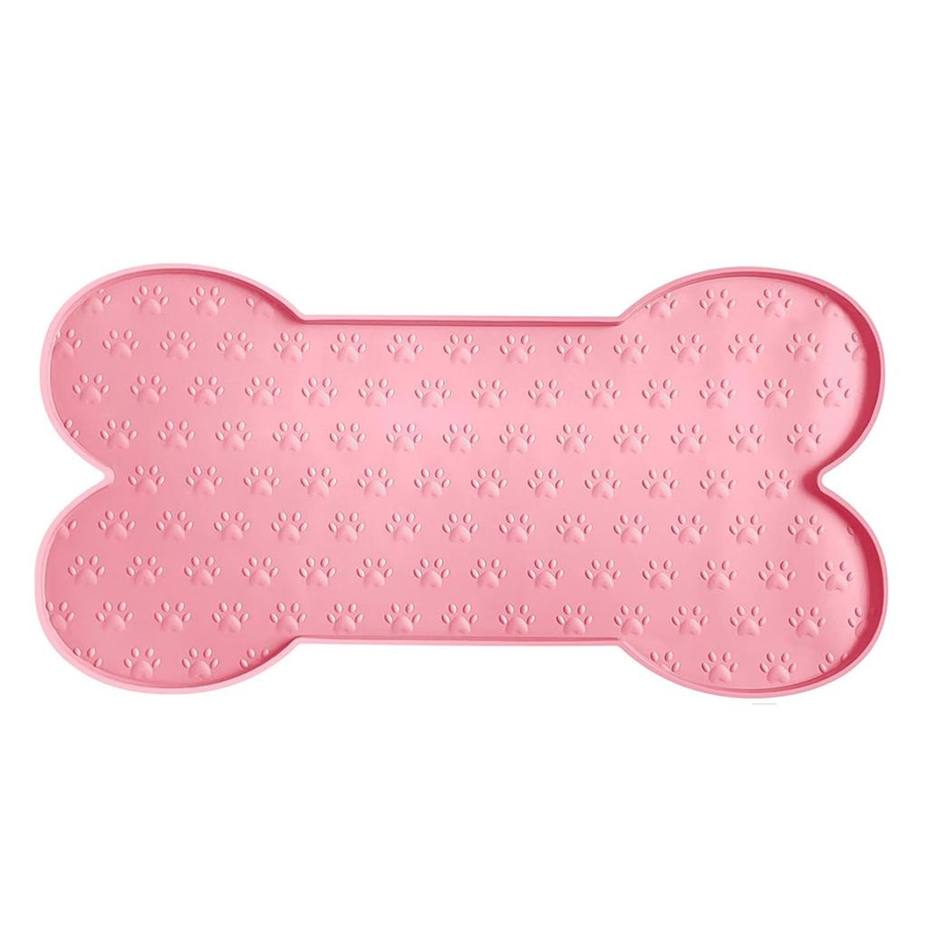 Dog Food Mat, Non-Slip Silicone, Dog Bowl Mat, Thickened Pet Placemat, Waterproof Cat Feeding Mat With Raised Edge