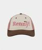 Laenilaeni Renny Three Tone Logo Ball Cap [Earth And Pink]