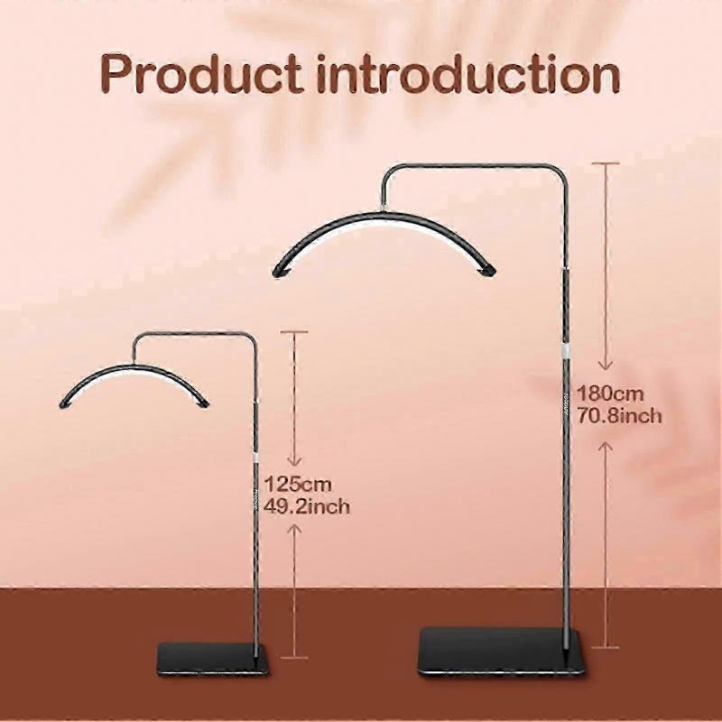 2025 Half Moon LED Video Light with Stand: Adjustable Color, 360 Rotation, Remote & Phone Holder