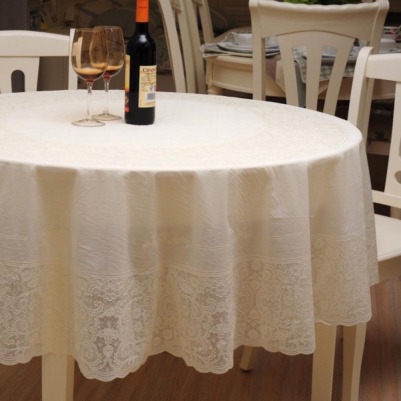 Large Round Tablecloth for Household, Hotel, or Dining Table - New Style Round Shape 180CM