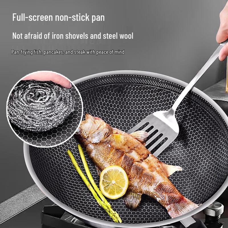 SUPOR Honeycomb Stainless Steel Wok